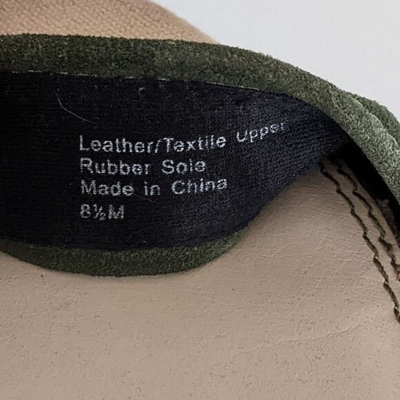 Splendid Green Suede Espadrilles Wedge Sandals Women's 8.5 - Picture 4 of 10